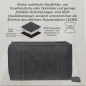 Preview: Damen Wild Leder Geldbeutel in 6 Farben mit RFID Schutz (Schwarz)